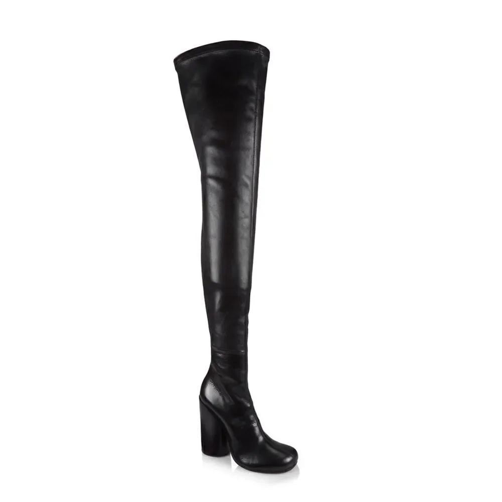 Burberry Anita Leather Over-The-Knee Boots size 37